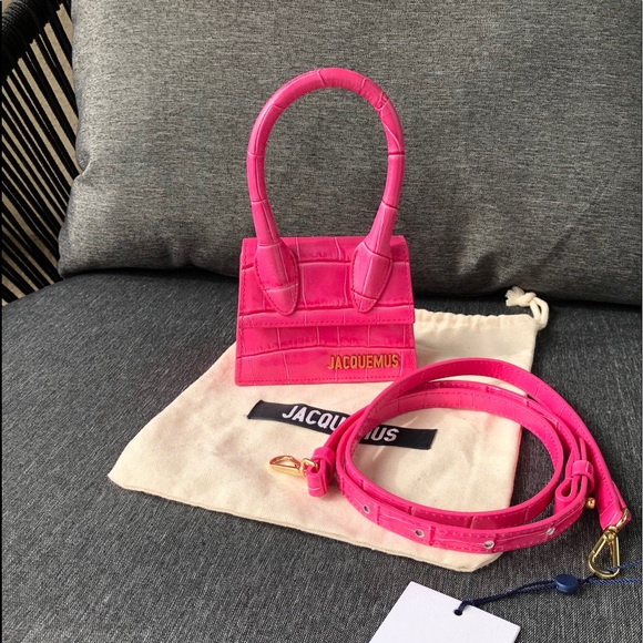 Jacquemus Handbags - Jacquemus
Pink Croc 'Le Chiquito' Clutch